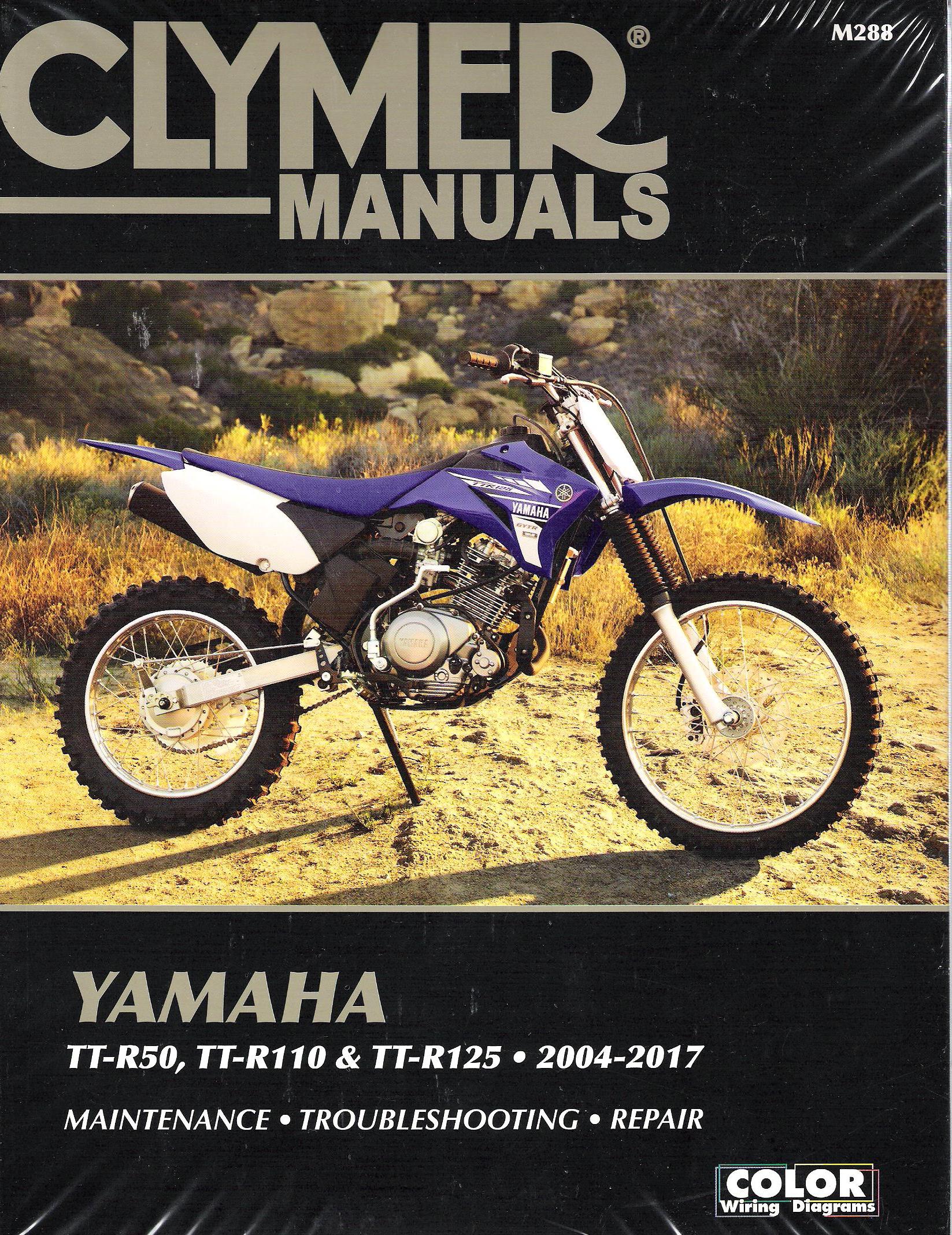 2004 - 2017 Yamaha TT-R50 TT-R110 TT-R125 Clymer Repair Manual